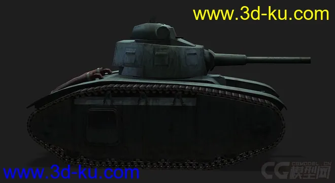 法国_BDR_G1B重型坦克模型的图片2