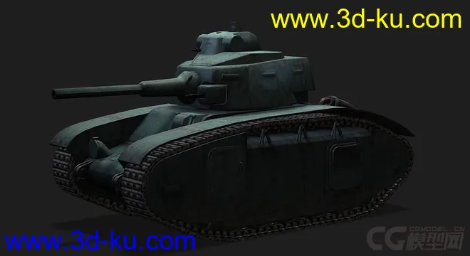 法国_BDR_G1B重型坦克模型的图片4