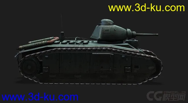 法国_char B1重型坦克模型的图片2
