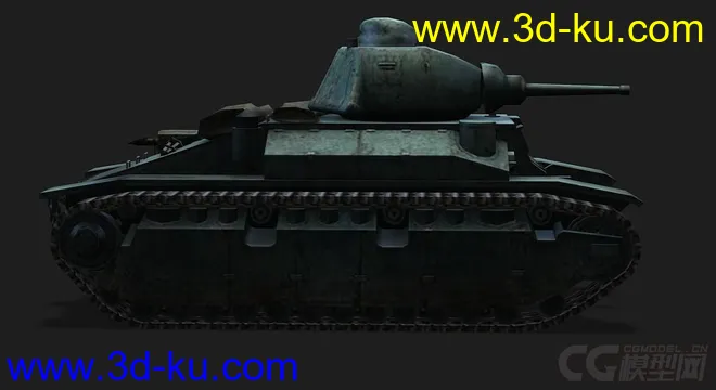 法国_D2中型坦克模型的图片2