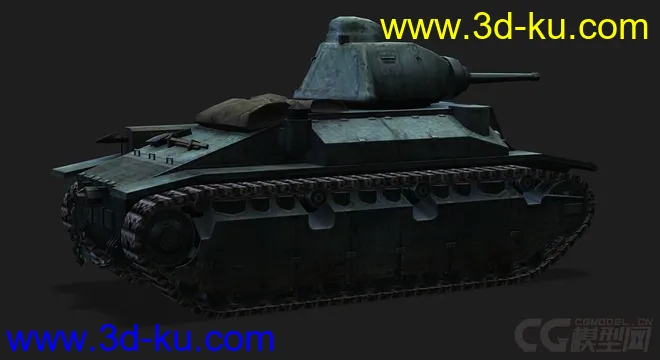 法国_D2中型坦克模型的图片3