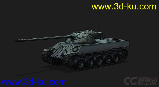 法国_Lorraine40t洛林40T坦克模型的图片5