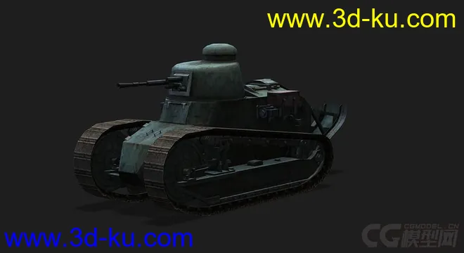 法国_RenaultFT雷诺FT-17轻型坦克模型的图片4