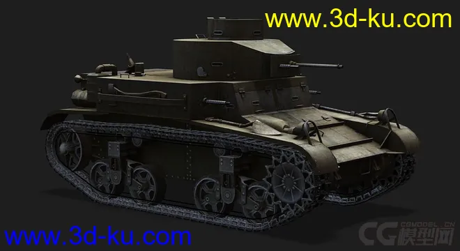 美国_M2LT中型坦克模型的图片1