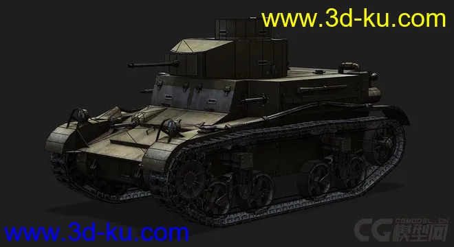 美国_M2LT中型坦克模型的图片5