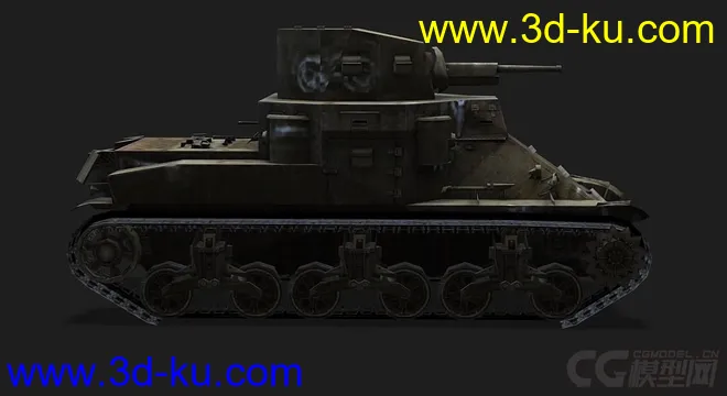 美国_M2中型坦克_med模型的图片2
