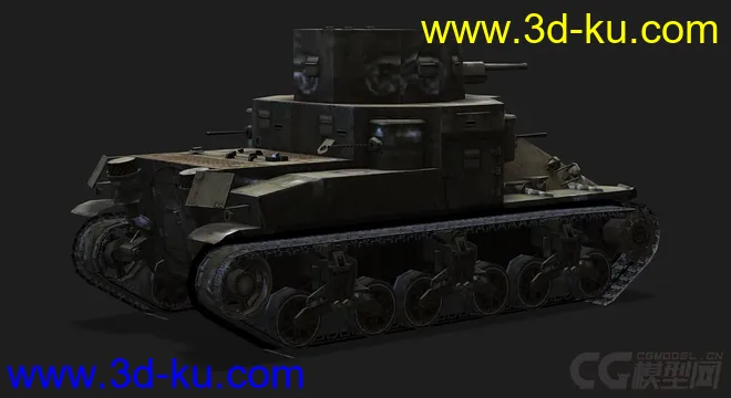美国_M2中型坦克_med模型的图片3