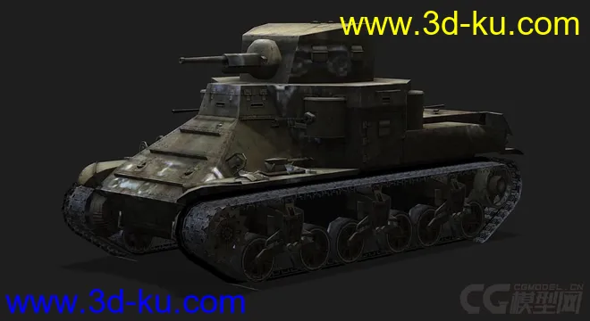 美国_M2中型坦克_med模型的图片4