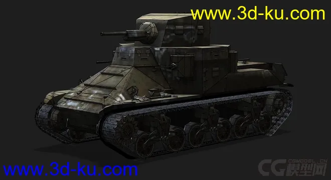 美国_M2中型坦克_med模型的图片5