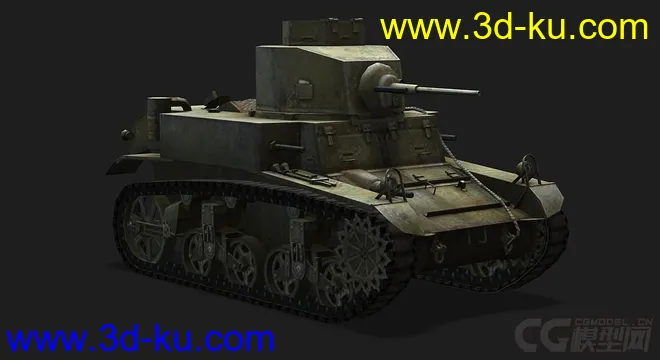 美国_M3_Stuart_LL轻型坦克模型的图片1