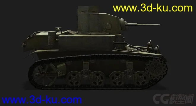 美国_M3_Stuart_LL轻型坦克模型的图片2