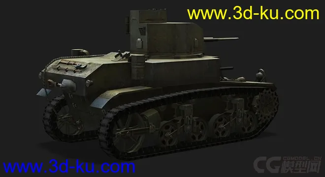 美国_M3_Stuart_LL轻型坦克模型的图片3