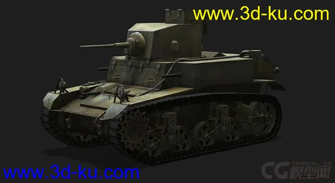 美国_M3_Stuart_LL轻型坦克模型的图片4