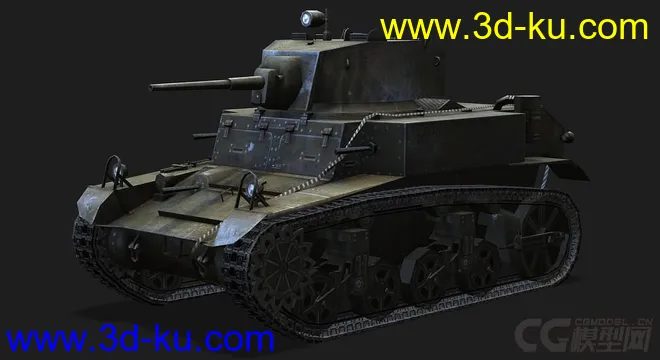 美国_M3Stuart轻型坦克模型的图片4