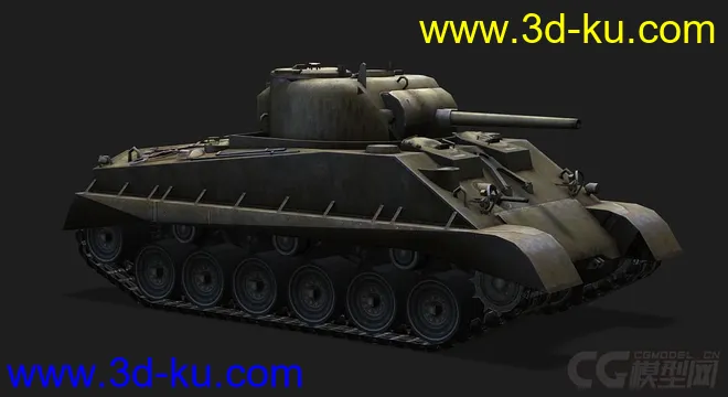 美国_M4A2E4轻型坦克模型的图片1