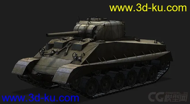 美国_M4A2E4轻型坦克模型的图片5