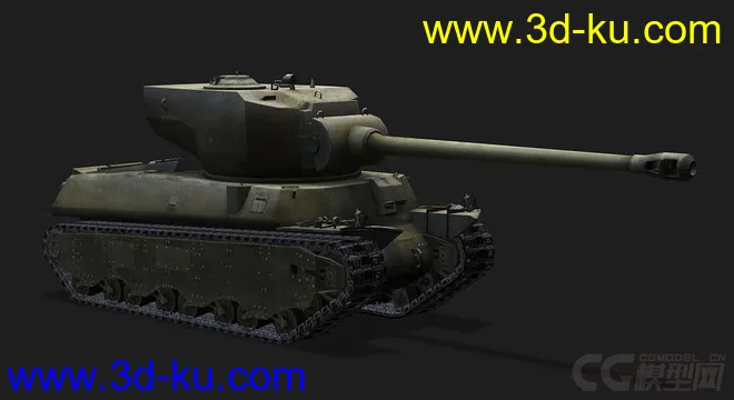 美国_M6A2E1重型坦克模型的图片1