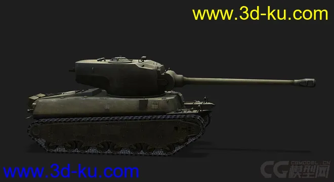 美国_M6A2E1重型坦克模型的图片2
