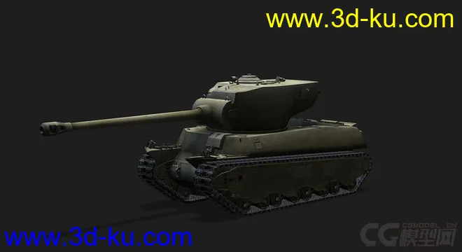 美国_M6A2E1重型坦克模型的图片4