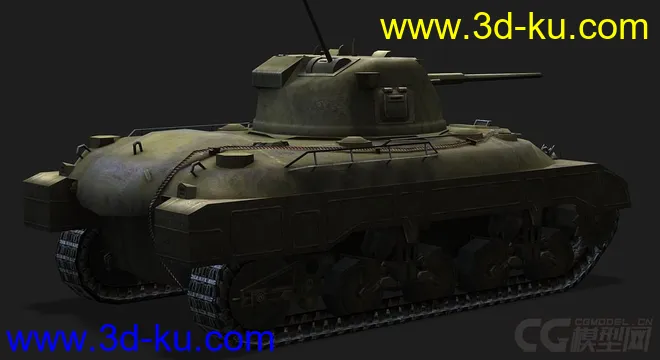 美国_M7中型坦克模型的图片3
