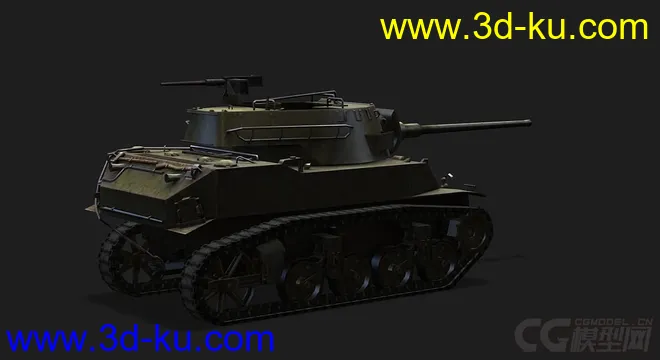 美国_M8A1型坦克歼击车模型的图片3