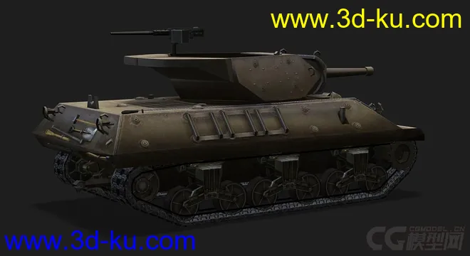 美国_M10坦克歼击车模型的图片3