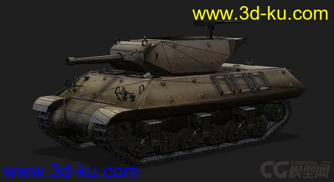 美国_M10坦克歼击车模型的图片5