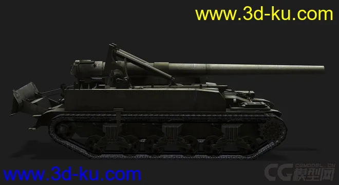 美国_M12自行火炮模型的图片2