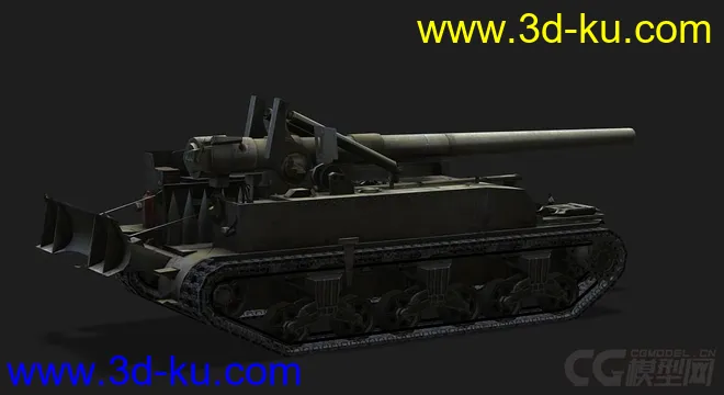 美国_M12自行火炮模型的图片3
