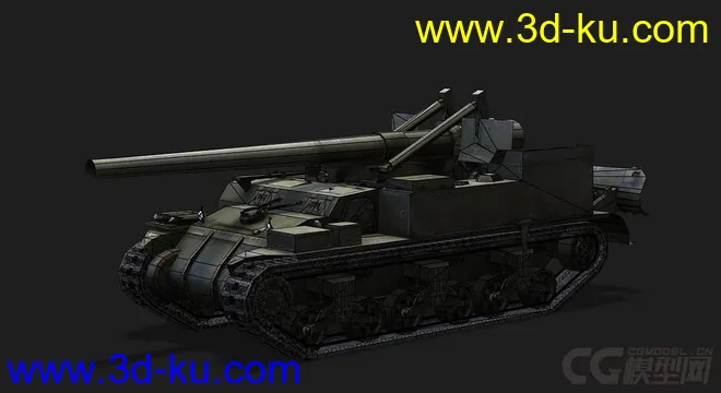 美国_M12自行火炮模型的图片5