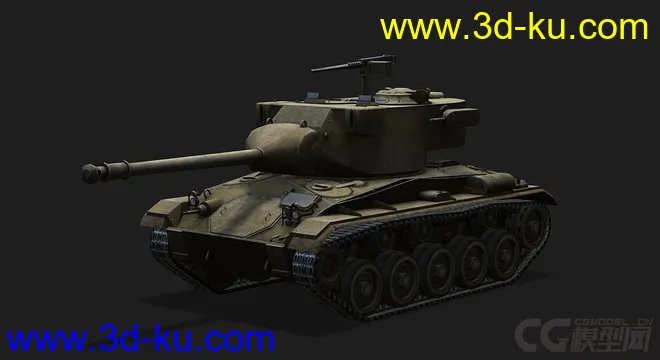 美国_M24“霞飞”轻型坦克模型的图片4