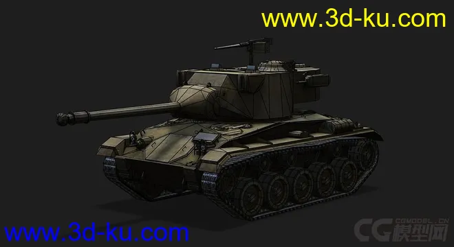 美国_M24“霞飞”轻型坦克模型的图片5