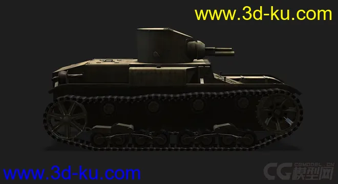 美国_T1_E6轻型坦克模型的图片2
