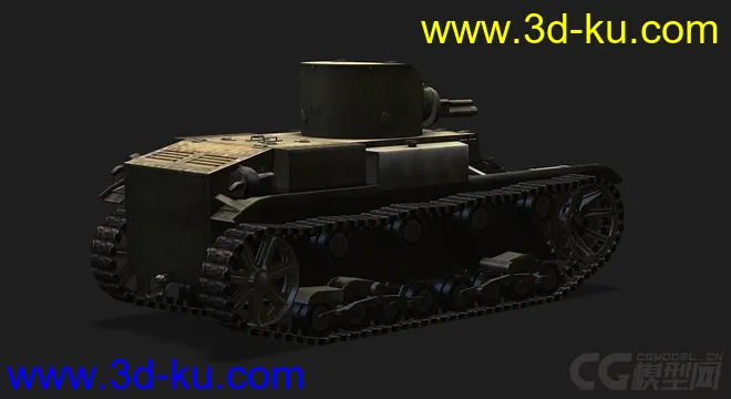 美国_T1_E6轻型坦克模型的图片3