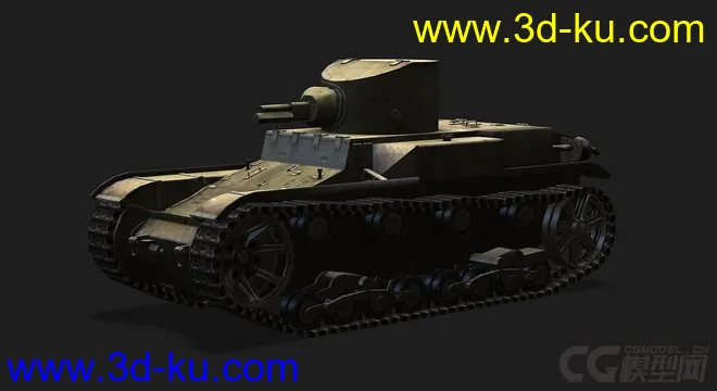 美国_T1_E6轻型坦克模型的图片4