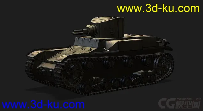 美国_T1_E6轻型坦克模型的图片5