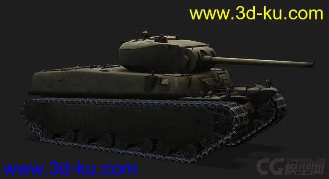 美国_T1HVY重型坦克模型的图片1