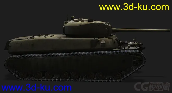 美国_T1HVY重型坦克模型的图片2