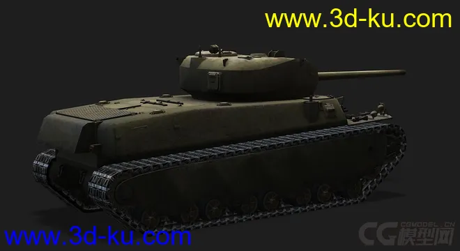 美国_T1HVY重型坦克模型的图片3