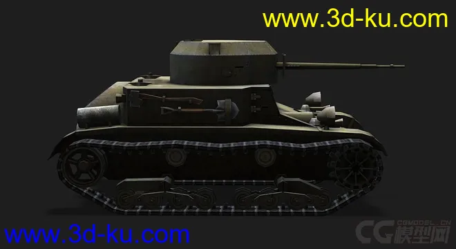 美国_T2中型坦克模型的图片2