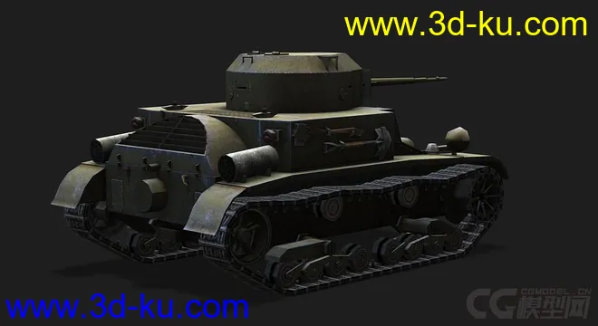 美国_T2中型坦克模型的图片3