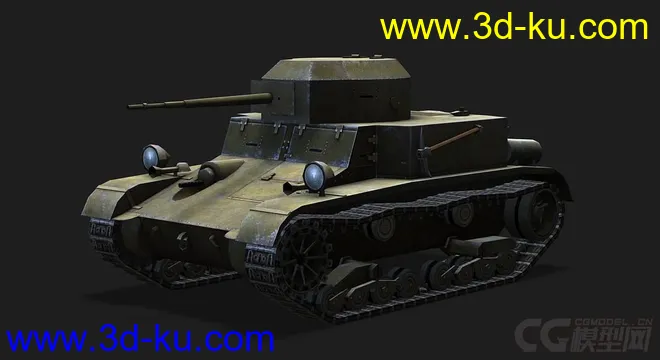 美国_T2中型坦克模型的图片4