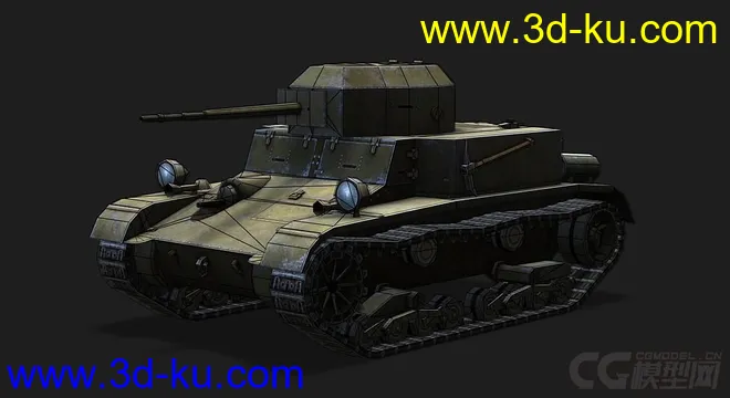 美国_T2中型坦克模型的图片5