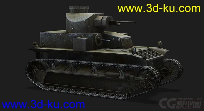 美国_T2中型坦克MED模型的图片1
