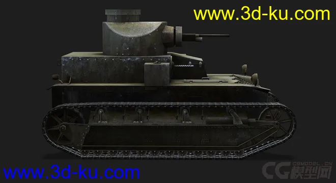 美国_T2中型坦克MED模型的图片2