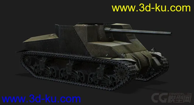 美国_T40反坦克歼击车模型的图片1