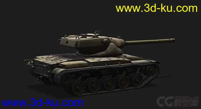 美国_T69中型坦克模型的图片3