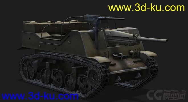 美国_T82敞篷反坦克炮模型的图片1