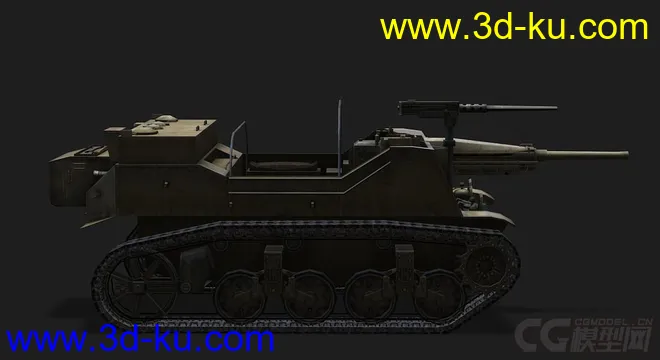 美国_T82敞篷反坦克炮模型的图片2