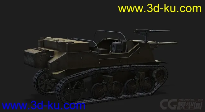 美国_T82敞篷反坦克炮模型的图片3